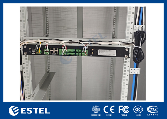 Power Rectifier 32U Outdoor Telecom Cabinet dengan 18kW Telecom Power System dan Unit Pemantauan Lingkungan