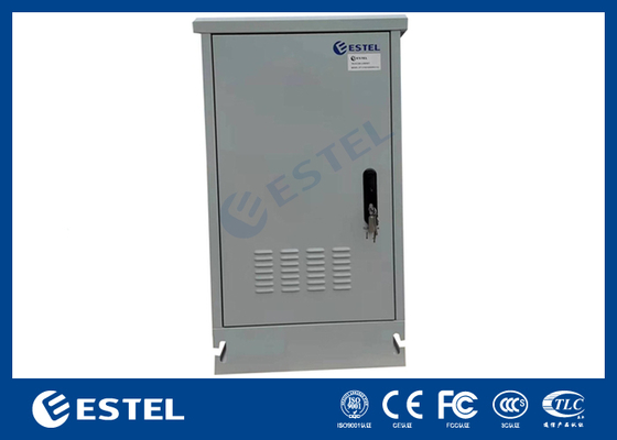 IP55 22U Outdoor Battery Cabinet dengan Embedded 9KW 48VDC Rectifier Power System untuk Aplikasi Telekom