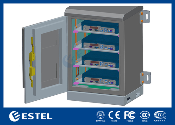12U Anti-korosi Powder Coating Outdoor Wall-mount Cabinet dengan Anti-Theft Three-point Lock