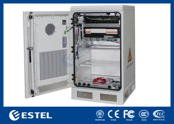12U Anti-korosi Powder Coating Outdoor Wall-mount Cabinet dengan Anti-Theft Three-point Lock