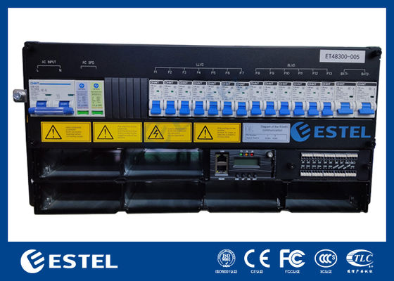 Sistem Daya Telekomunikasi IP65 Lantai Daya Luar dengan 12kW 200A Rektifier