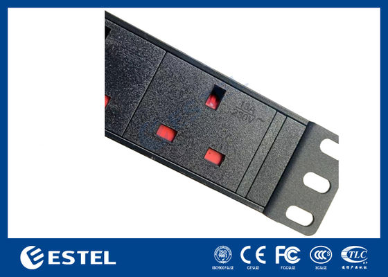 1U 19 Inch Rack Mount Power Distribution Industrial Grade PDU untuk Server dan Peralatan Jaringan
