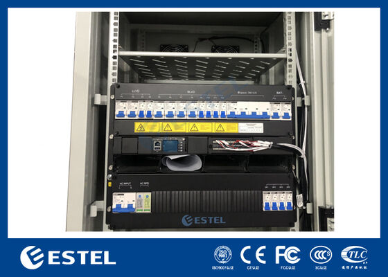 Sistem Daya Telekomunikasi IP65 Lantai Daya Luar dengan 12kW 200A Rektifier