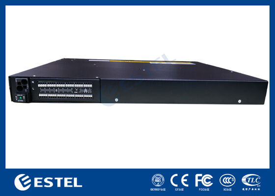 Sistem Daya Telekomunikasi 8kW 1U Subrack dengan lebar standar 19 inci dan beberapa port komunikasi untuk jaringan yang fleksibel