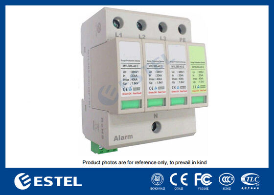 M1L385-40 II Perangkat Pelindung Lonjakan (SPD) untuk Distribusi Daya - Arus Lonjakan 40kA, 230V/400VAC, Port Alarm Jarak Jauh, Pemasangan Rel DIN, IP20, Perlindungan Kelas C