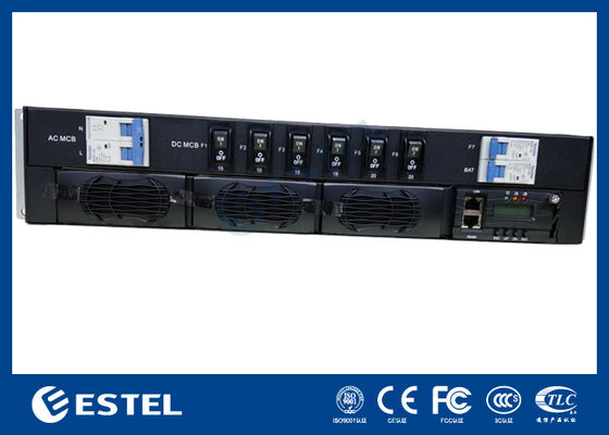 Sistem Daya DC Telekom Modular dengan Manajemen Jarak Jauh Berbasis SNMP / Web