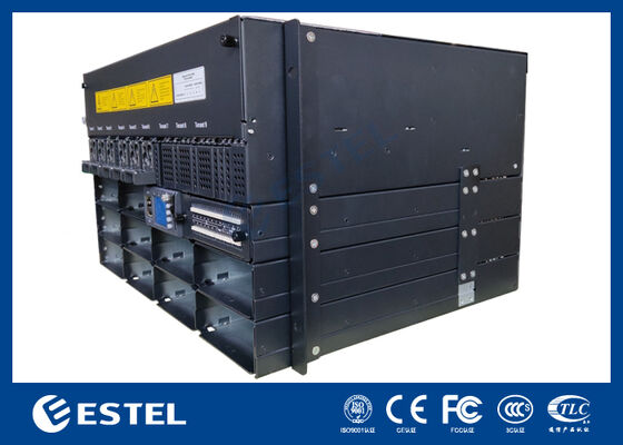 6U 30kw Rack mount Unit Distribusi Daya Cerdas Telekomunikasi 48VDC