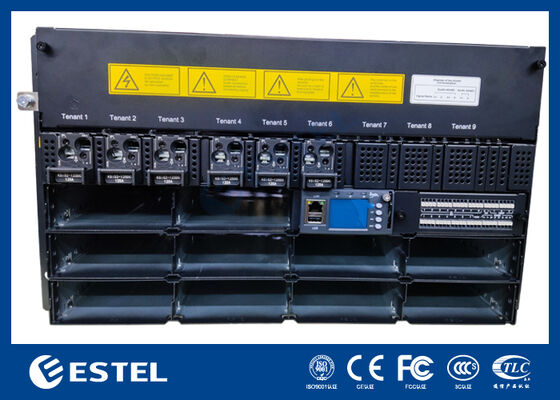 6U 30kw Rack mount Unit Distribusi Daya Cerdas Telekomunikasi 48VDC