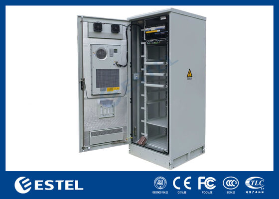 Catu Daya Penyearah Telekomunikasi 24kW dalam Enklosur Luar Ruangan IP65 yang Dikontrol Suhu 38U