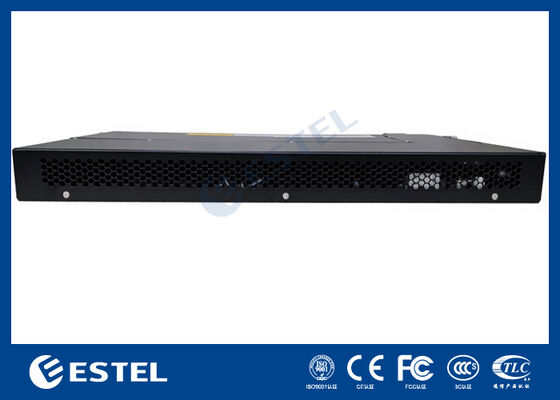 Sistem Tenaga DC Telekomunikasi Rack Mount 1U dengan Distribusi Terintegrasi dan Pengontrol Cerdas