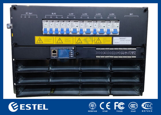 DC48V 7U 36kw Industrial Rectifier Sistem Dukungan Remote Management RS485