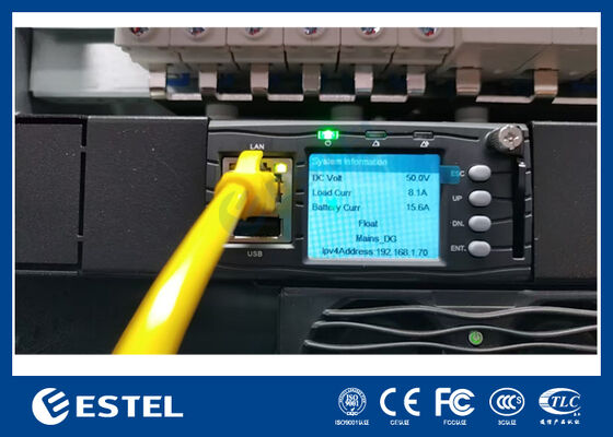 19 inci DC48V Rektifier Solusi dengan LLVD BLVD untuk Telekomunikasi