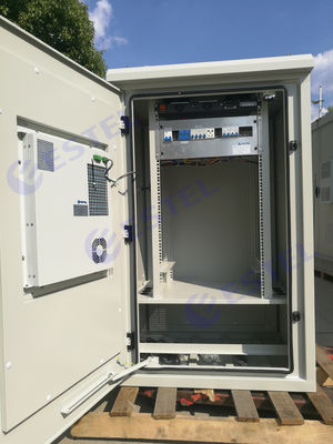 DC Air Conditioner Cooling Pole Mount Enclosure Power Supply Dengan Rak 21U 19 Inch