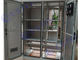 Kabinet Telekomunikasi Luar Ruangan Dua Pintu Aluminium Pemasangan Lantai Dua Kompartemen IP65