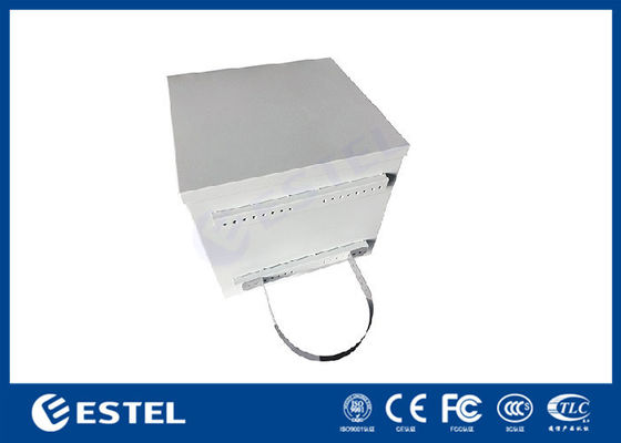 9U Pole Mounted Cabinet IP55 Outdoor Telecom Closure Untuk Stasiun Basis Komunikasi