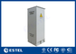 Dinding Tunggal Stainless Steel 38U Luar Telecom Enclosure 750x700x2000 Dengan AC DC
