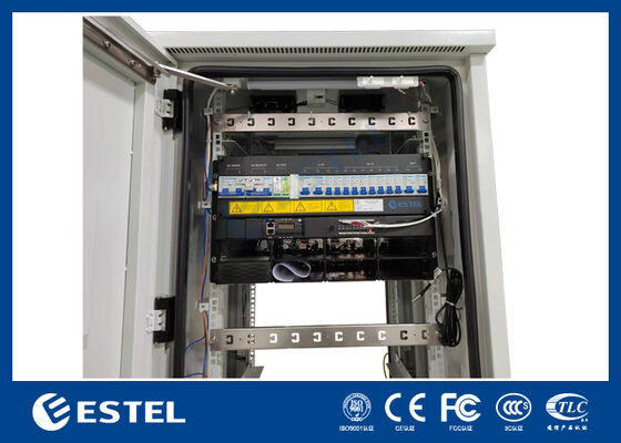 Panel daya telekomunikasi 32kW dengan dua pintu untuk pasokan peralatan telekomunikasi DC48V